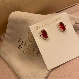 Kendra Scott Ellie Gold Earrings In Berry Illusion